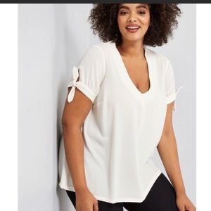 Modcloth Ideal Discovery Short Sleeve Blouse 2x